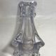 Old molded Crystal Vase form geometric Decoration Vintage
