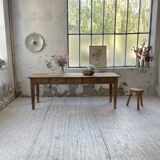 Farmhouse table pine multi-drawers