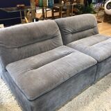 Pair of sofa-forming armchair designer Giovanni Offredi