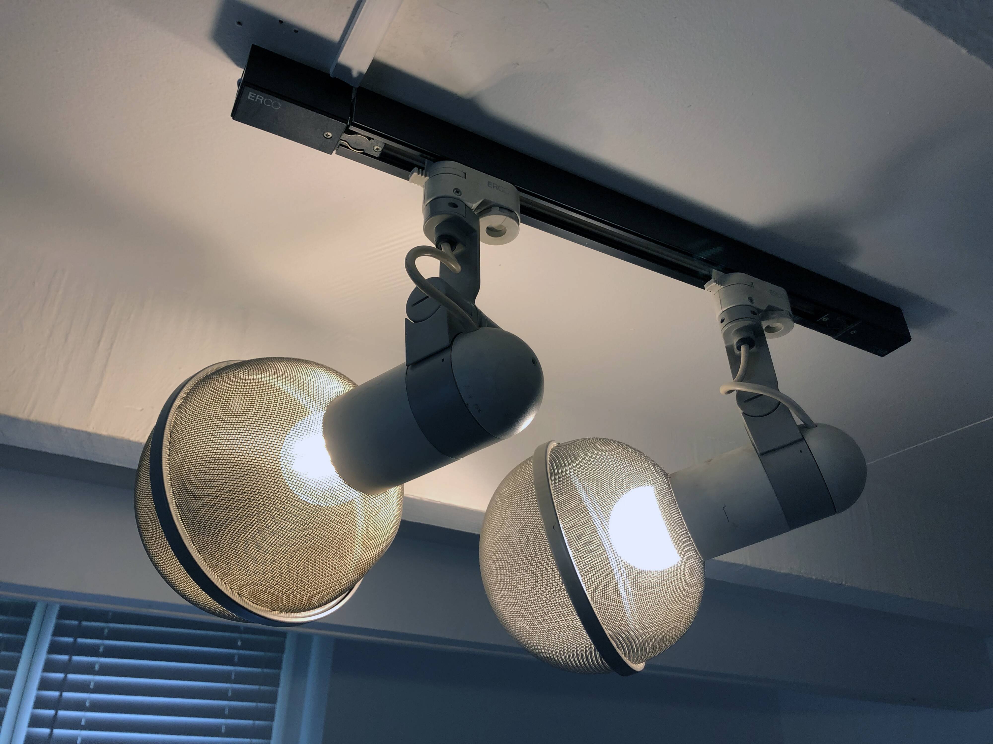 Vintage Track Ceiling Light • Micro Pin Spots • Erco • 1975