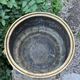 Large brass lion planter with a hallmark from the 19th century.
