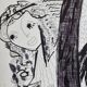 Olga Orana – Original drawing signed and dated '81 ink on paper 30x40 cm