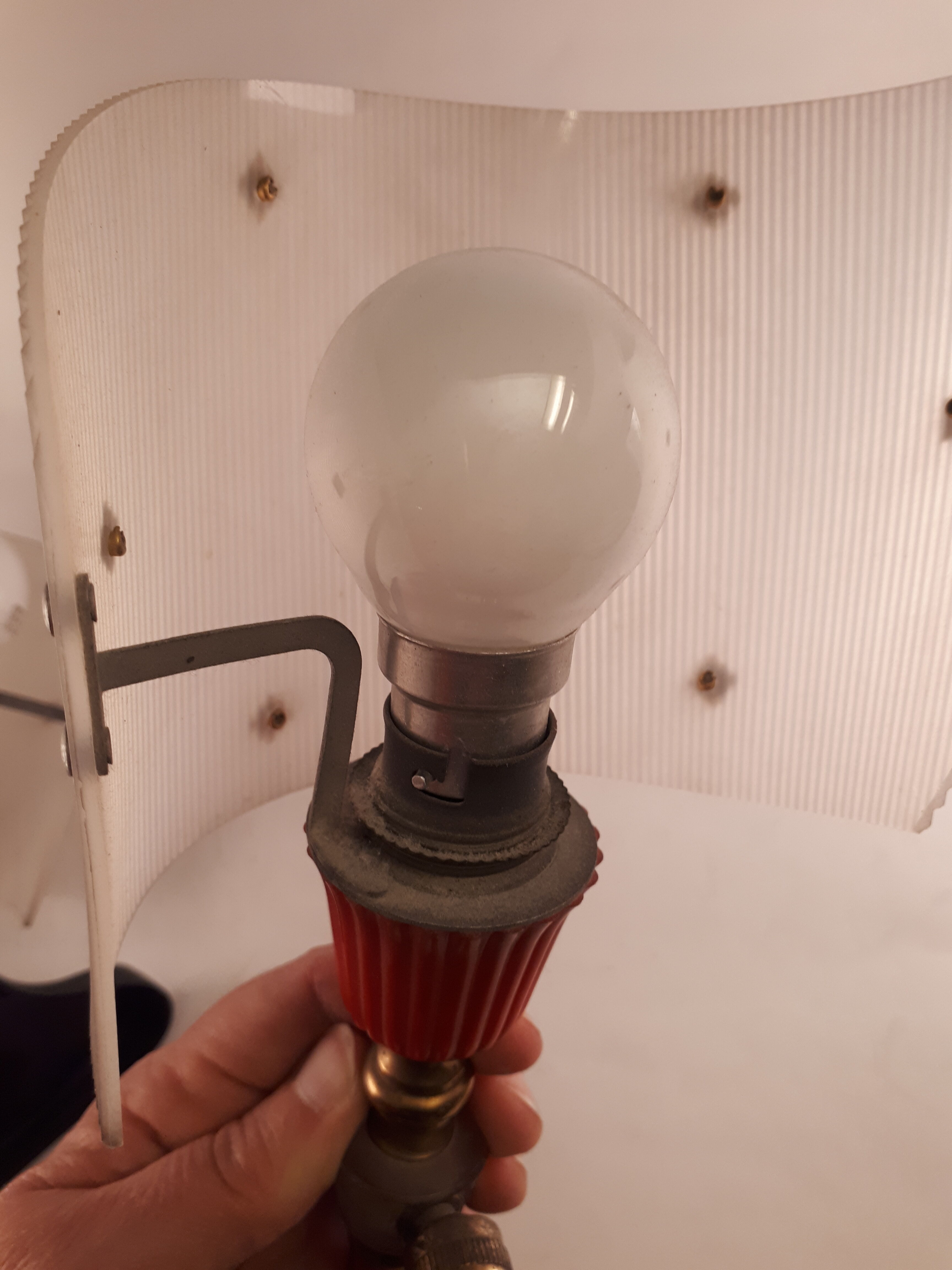 Pair of wall lamps 1950s