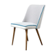Chaise vintage pied de poule gris
