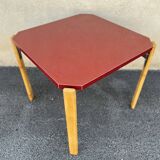 Table Bruno Rey en formica rouge pour Dietiker, 1970s