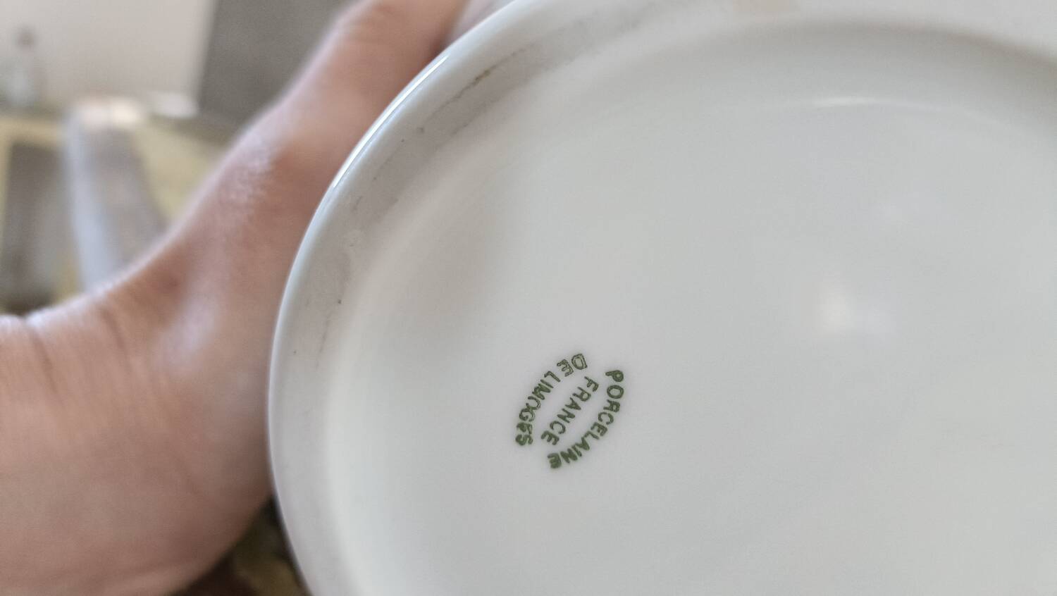 Limoges porcelain flower vase