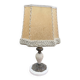 Marble lamp and vintage lampshade.