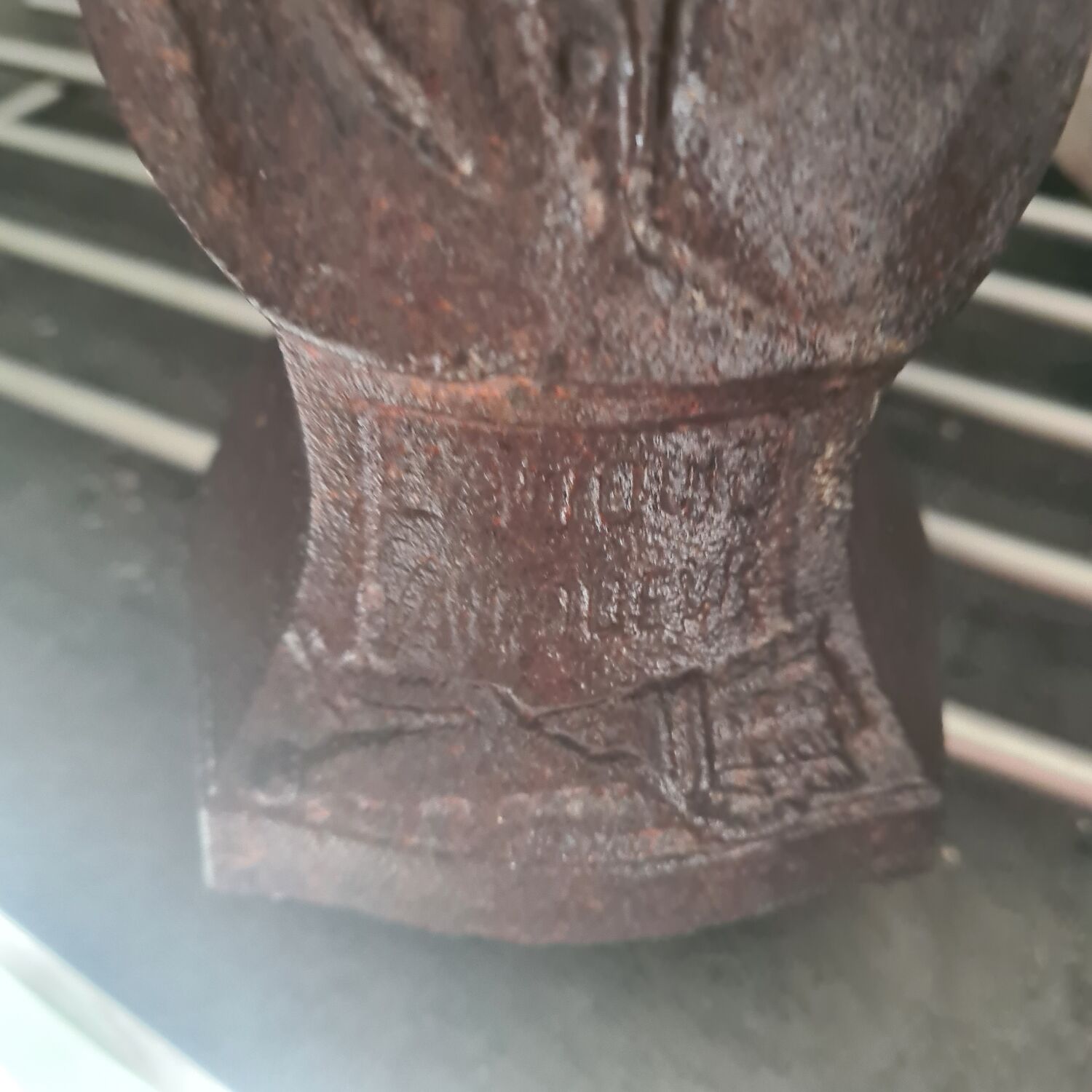 Pair of cast iron andirons