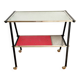 Glass and metal serving trolley, 1960s