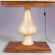 Cabinet de bar Aldo Tura en peau de chèvre sur piédestal, années 1960