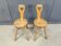 Pair of brutalist side chairs, 1960s - sweden