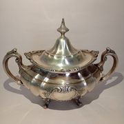 Reed & Barton Solid Sterling Silver Sugar Bowl & Creamer 790 grams