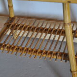 Vintage bamboo side table