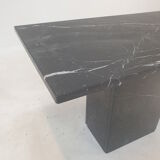 Table basse en marbre italien, années 1980
