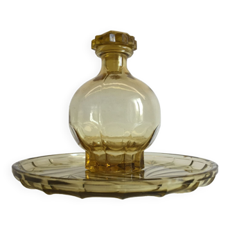 Glass top and its art deco carafe