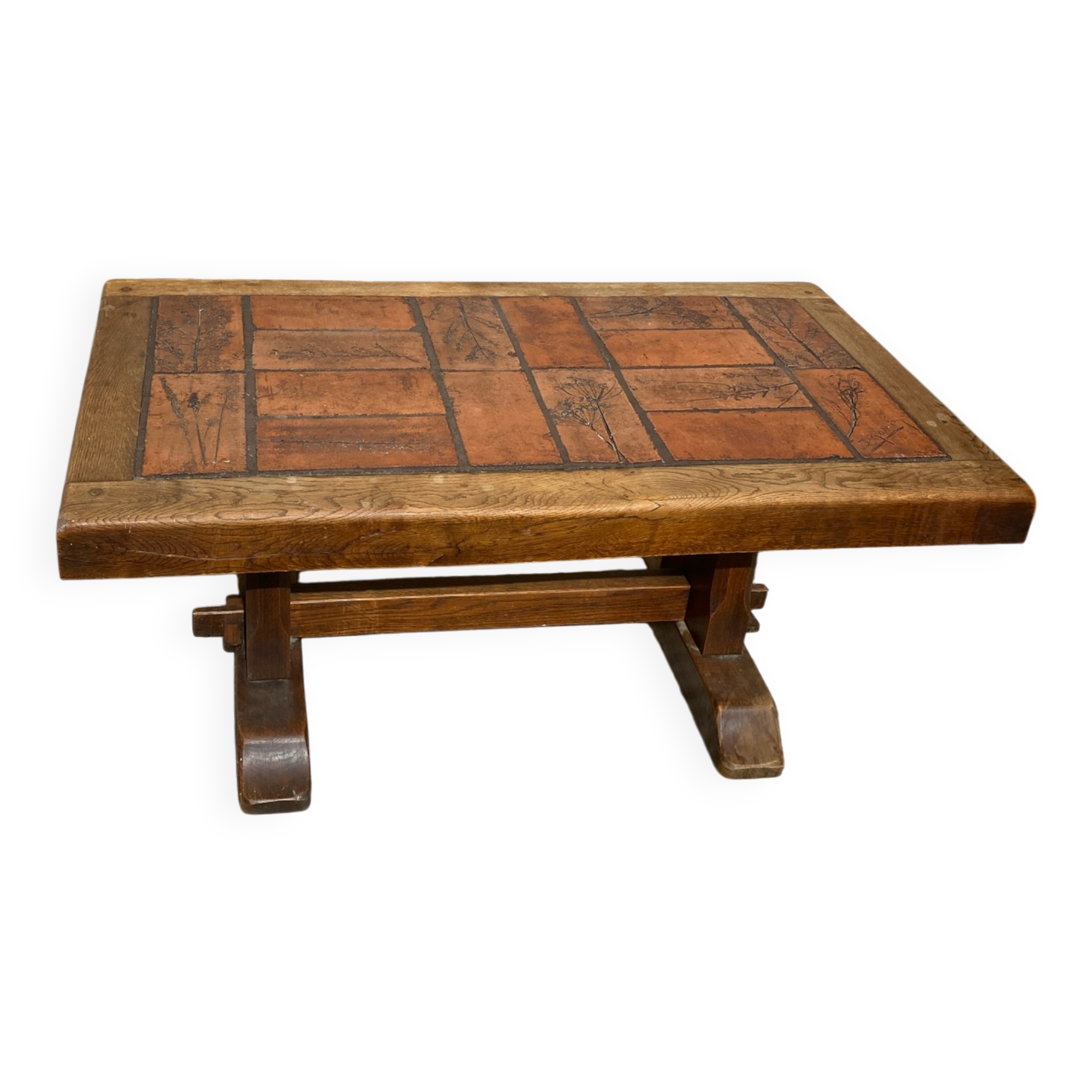 Table basse herbier P. Garnier