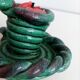 Quimper braided ceramic candle holder signed