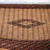 Pair of Wicker Bedside Tables, Vivai Del Sud, design XX Italy