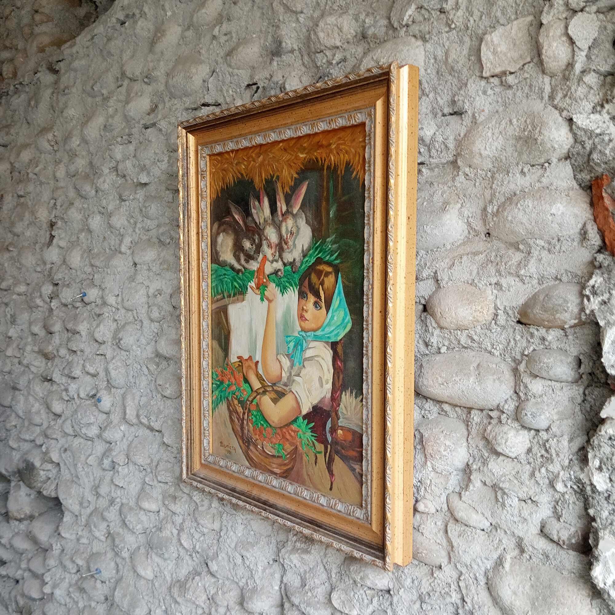 Original signed framed oil painting on canvas