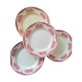 4 Assiettes terre de fer