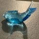 Blue Glass Dolphin Paperweight