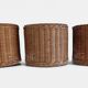Spanish Mid-Century Wicker And Wrought Iron Wall Sconces, Three Available