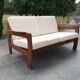 Scandinavian teak 2-seater sofa 60s