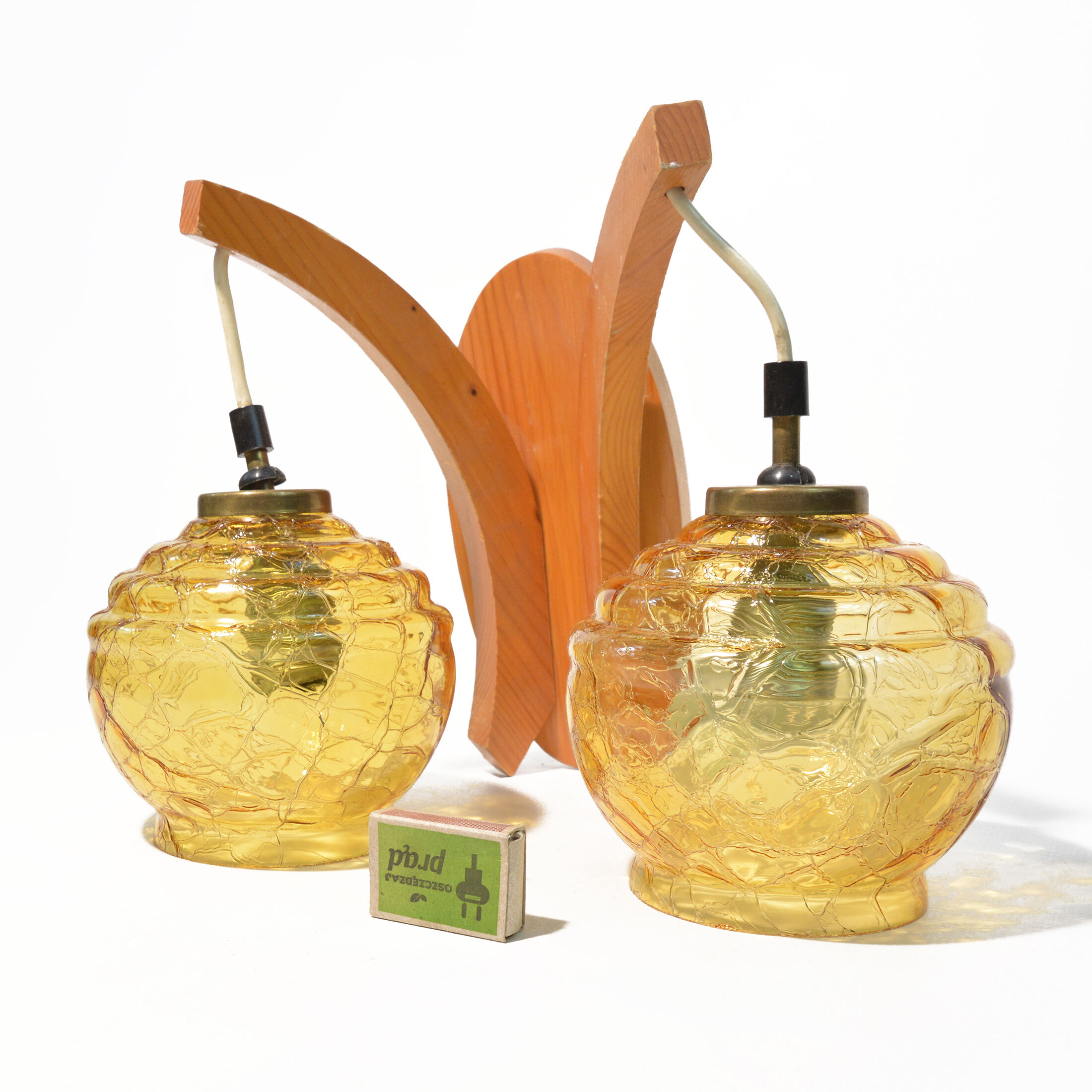 1970s mid-century modern Wall lamp, Elektrotechniczna Spółdzielnia Inwalidów, Nowa Huta