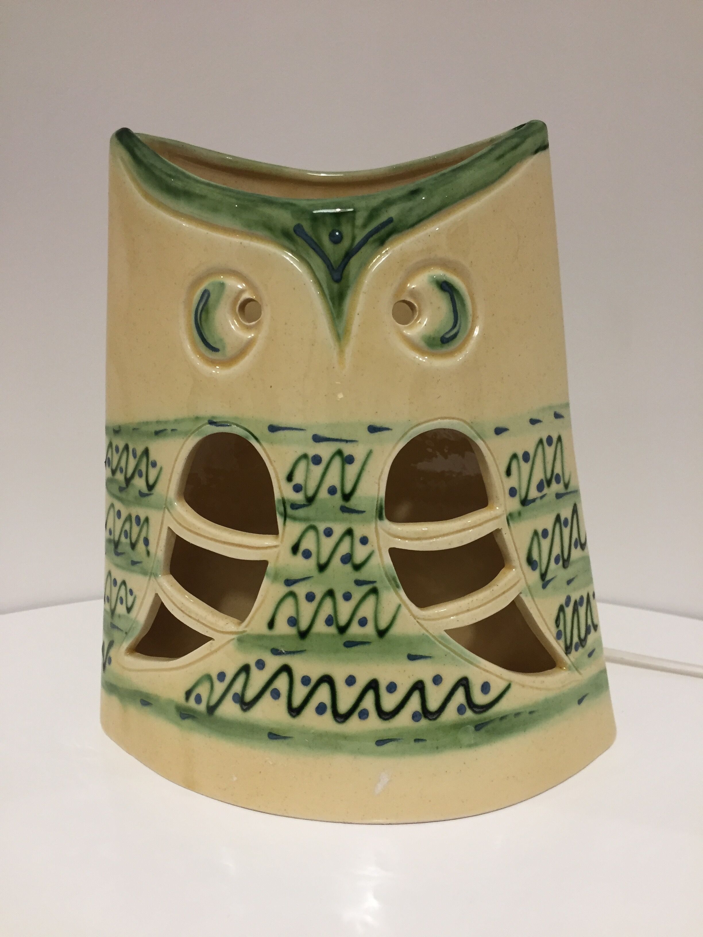 Lamp owl, Les Grottes Dieulefit, year 1970