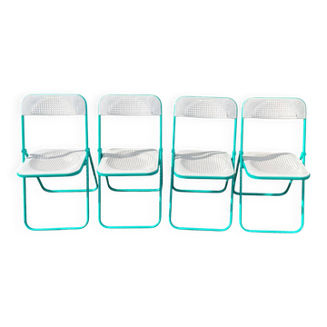 4 vintage 80's folding chairs