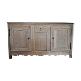 Buffet Louis XIV Dresche Picarde solid oak aspect Brut