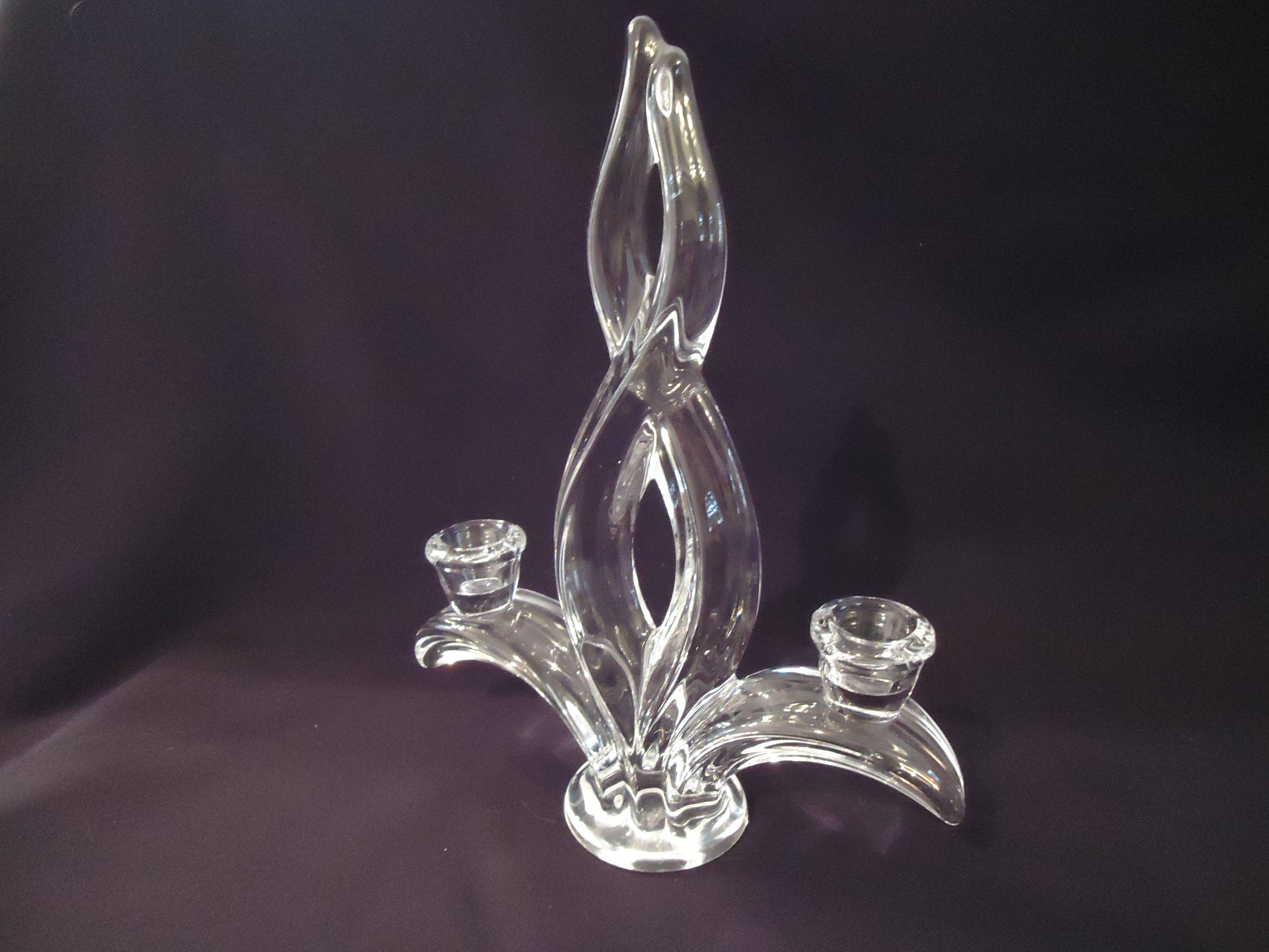 Two-light crystal chandelier Vannes Le Chatel A482