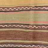 5x9 Kilim Colorful Striped Wool Kilim Rug, 152x271Cm