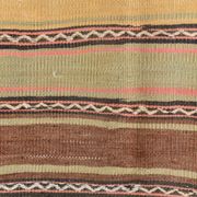 5x9 Kilim Colorful Striped Wool Kilim Rug, 152x271Cm