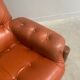 Set brutalist, Brazilian style leather lounge chairs, 1960s