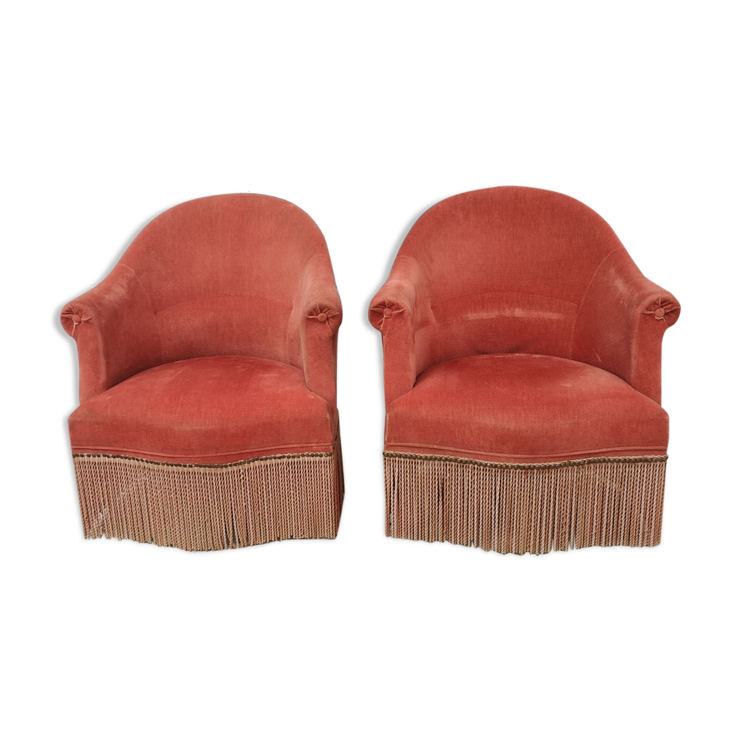 Pair of armchairs pink