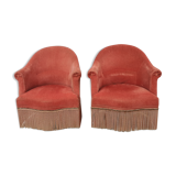Pair of armchairs pink