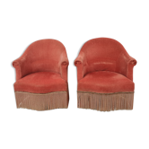 Pair of armchairs pink