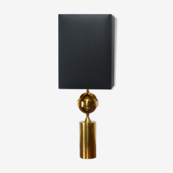 Astrolabic golden brass lamp