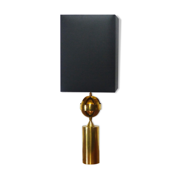 Lampe en laiton doré astrolabe