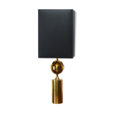 Lampe en laiton doré astrolabe