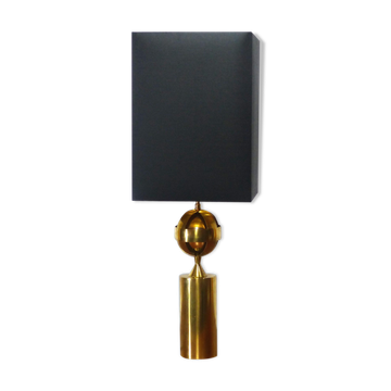 Astrolabic golden brass lamp