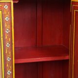 Antique painted folk art cabinet