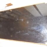 Bronze coffee table and black glass