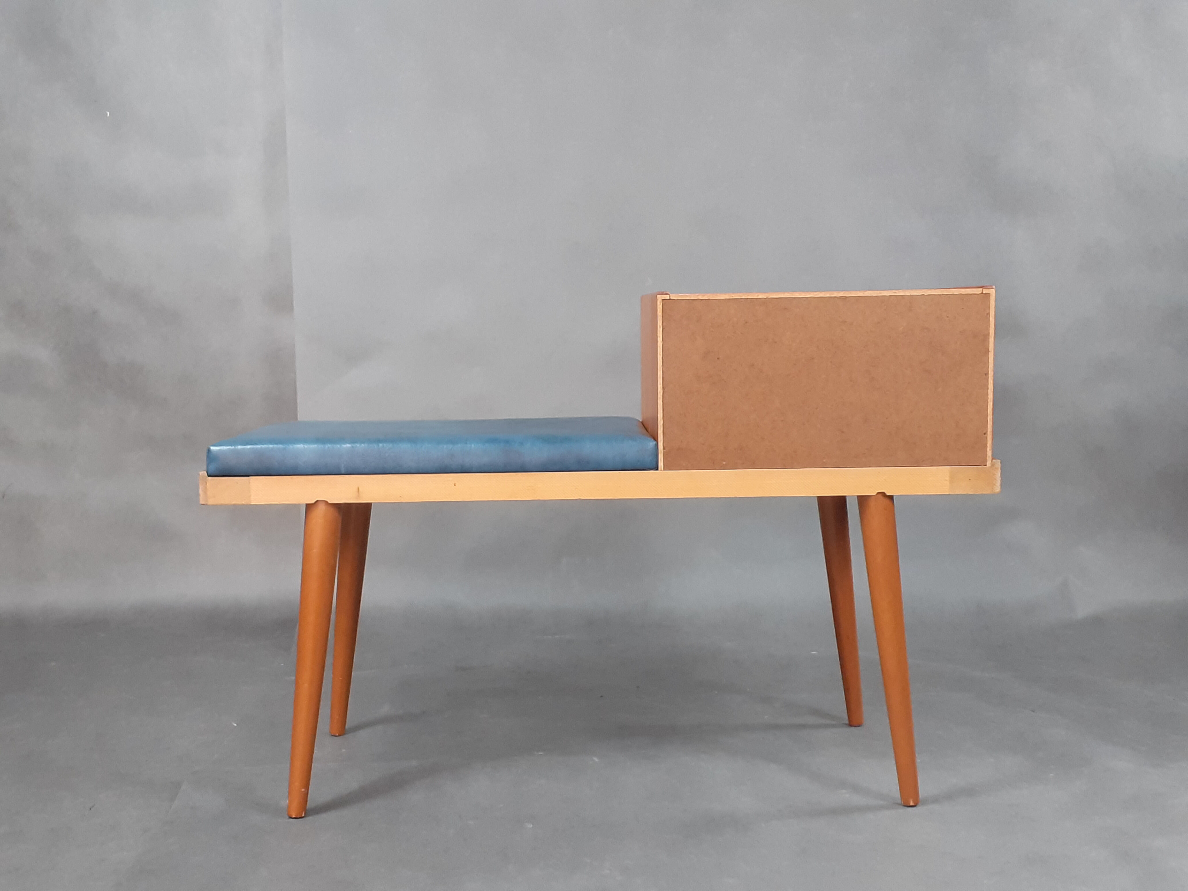 Norwegian teak bench-phone 1960s