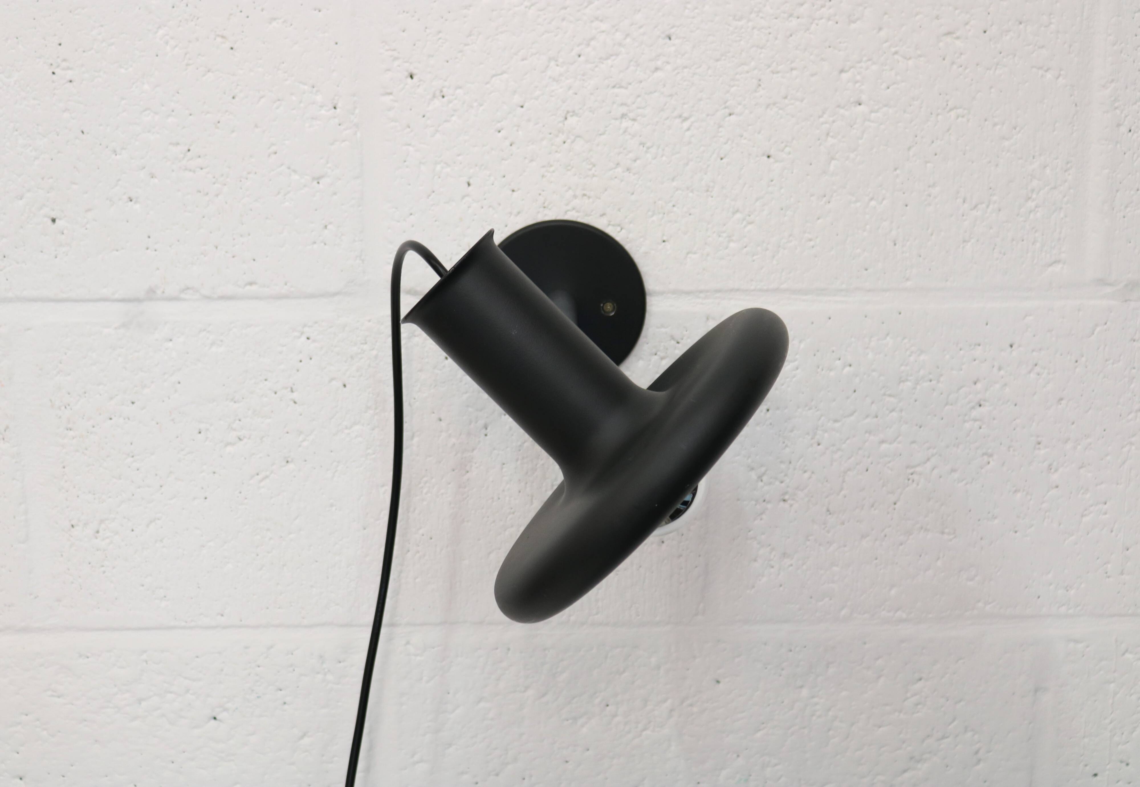 Top Design Fog & Morup black Wall Lamp - Optima 5 - Designed By Hans Due