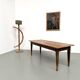 Solid walnut farmhouse table, 1950s.