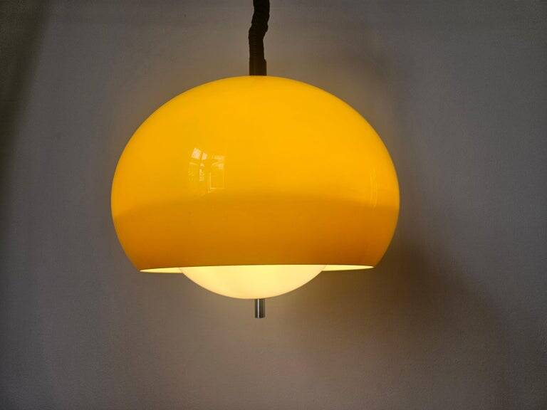 Rare Midcentury Pendant Meblo, Harvey Guzzini, Italy, 1970s