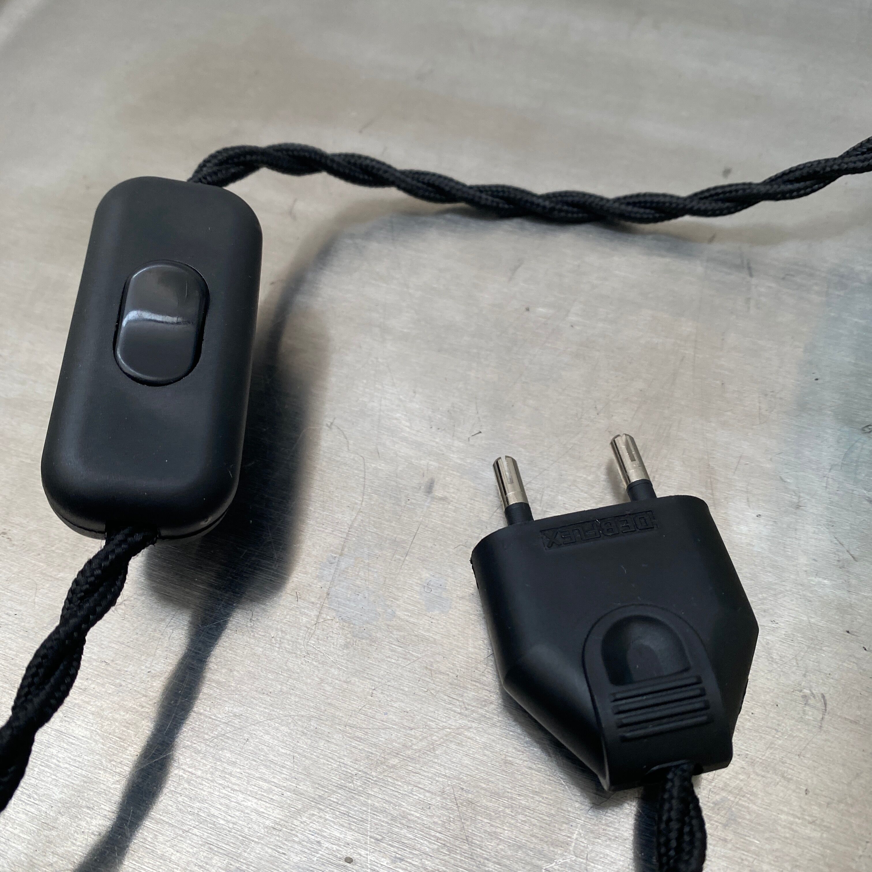 Clichy glass bedside lamp