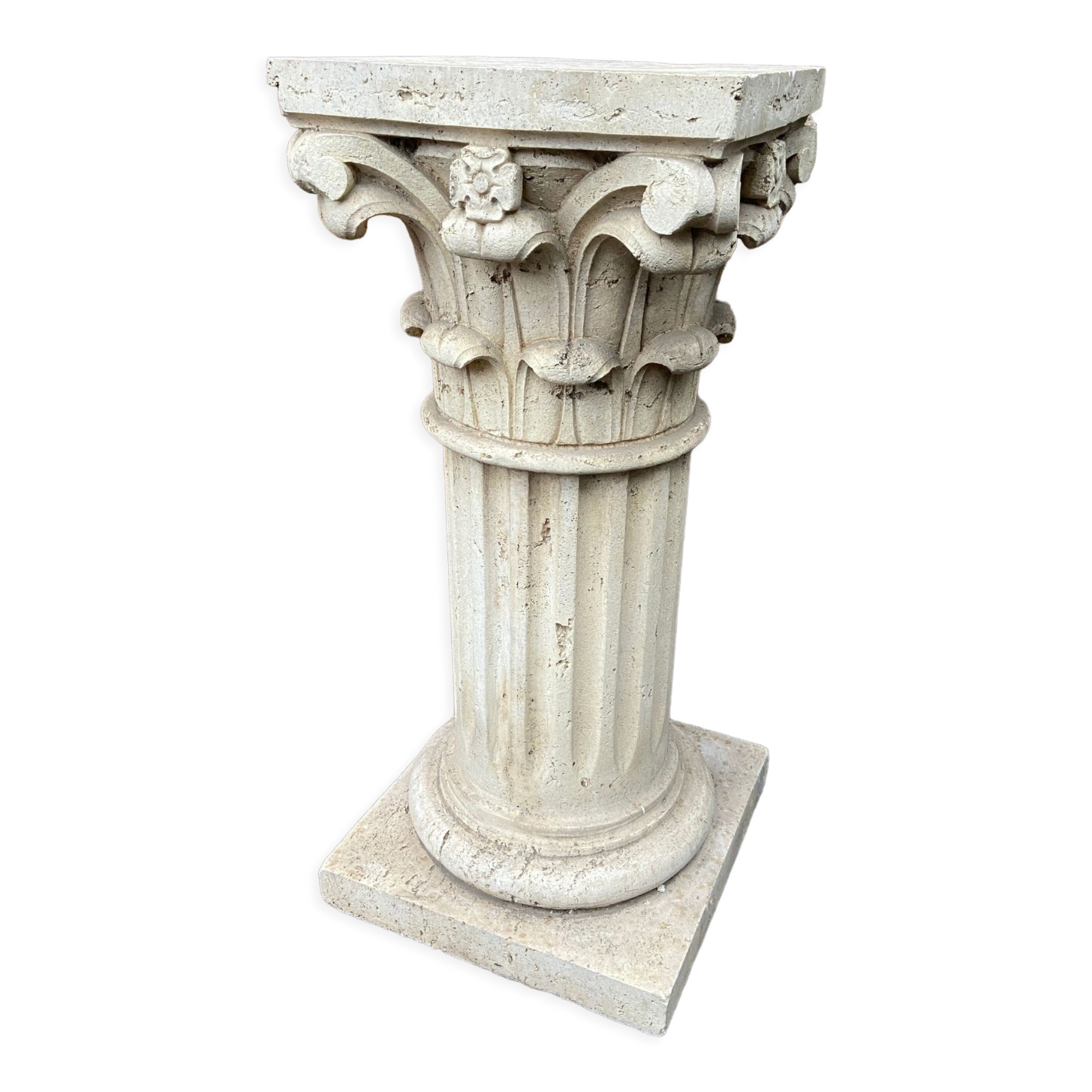 Corinthian stone column